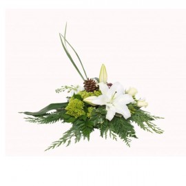 The purity of the winter centerpiece 